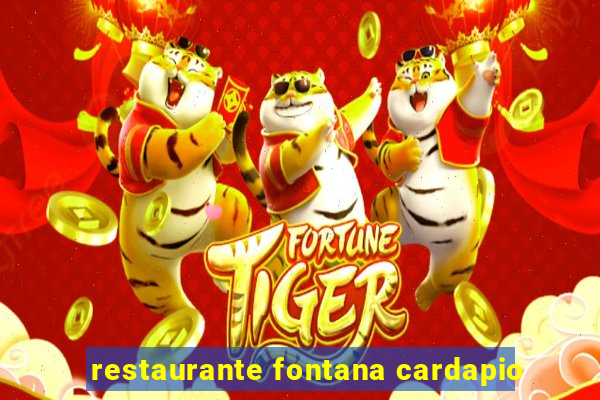 restaurante fontana cardapio