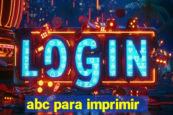 abc para imprimir