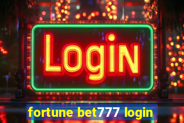 fortune bet777 login