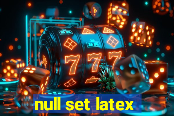 null set latex