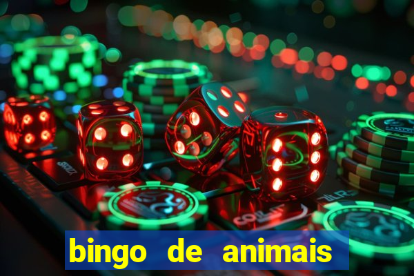 bingo de animais para educa??o infantil