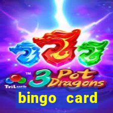 bingo card generator with pictures