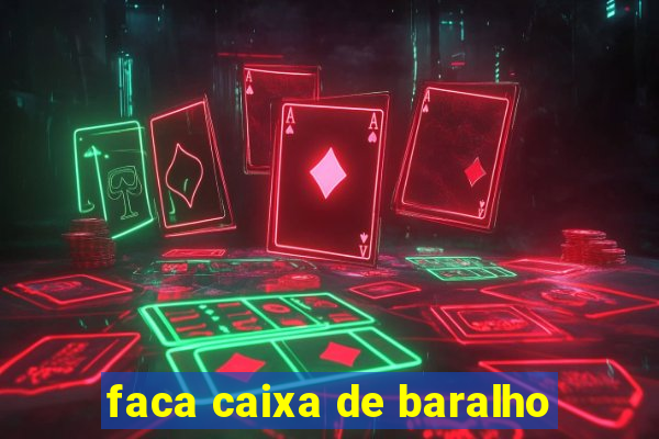 faca caixa de baralho