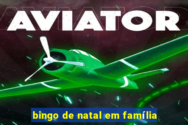 bingo de natal em família