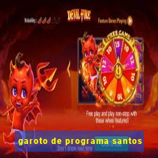 garoto de programa santos