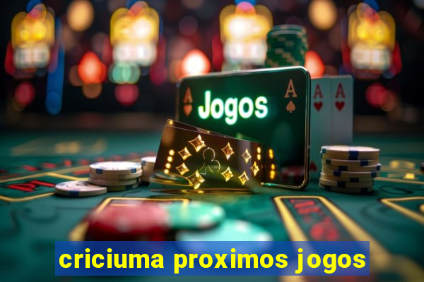 criciuma proximos jogos