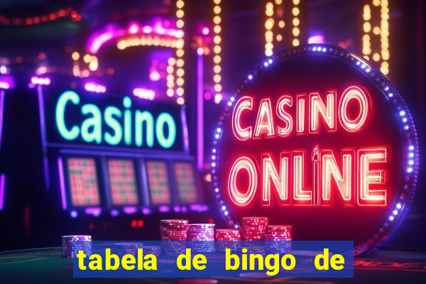 tabela de bingo de 1 a 100