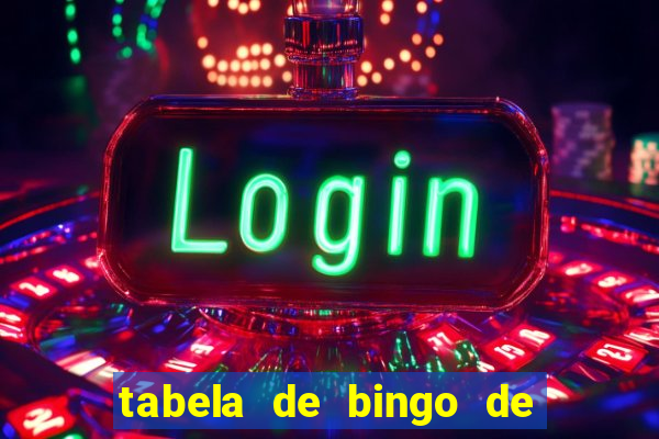 tabela de bingo de 1 a 100